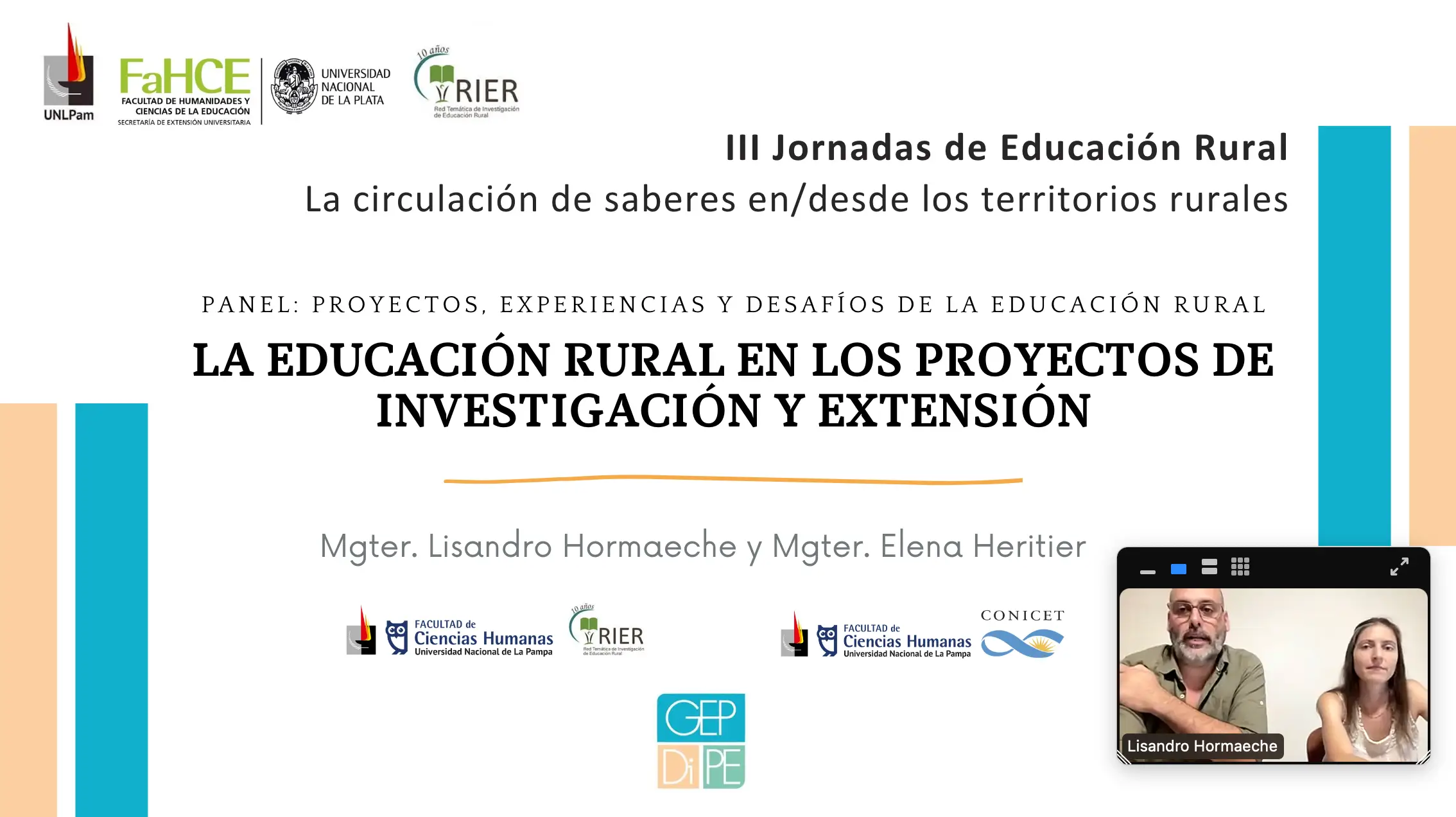 GEPDiPE - III Jornadas de Educación Rural: La circulación de saberes en/desde los territorios rurales